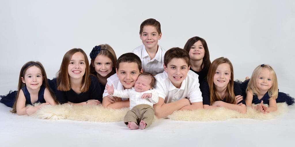 A group of kids posing for a picture